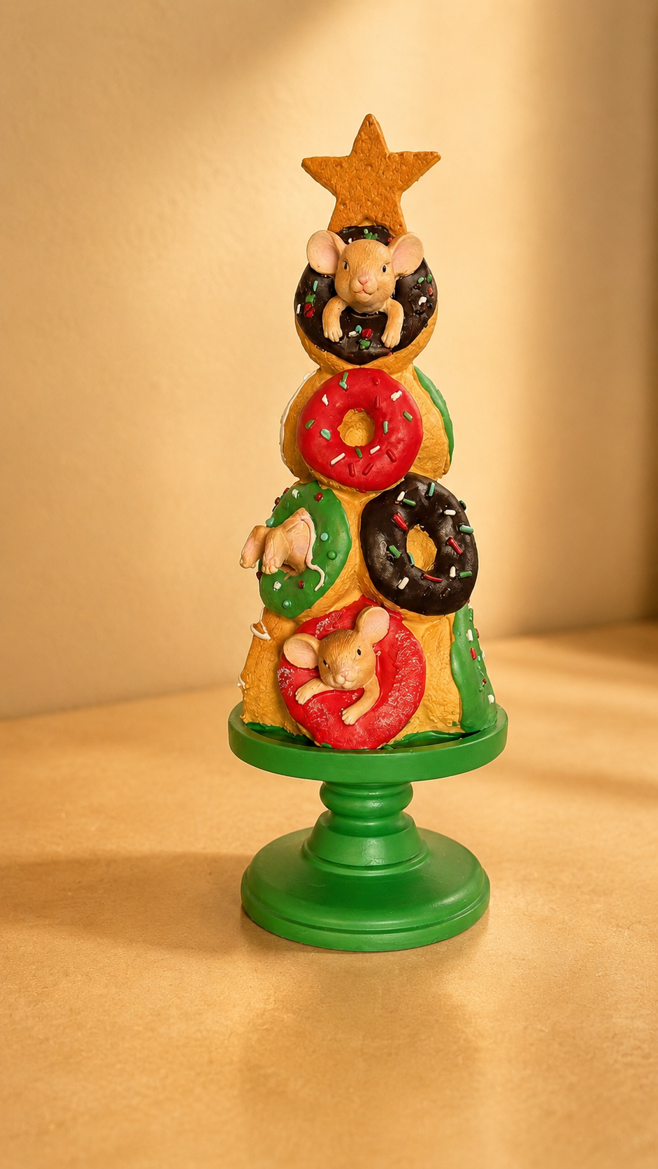 Albero Natalizio Donuts con Topolini Decorativo