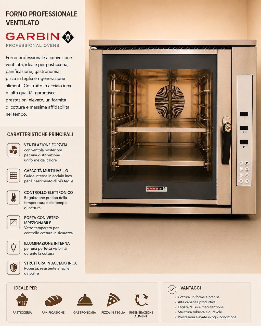 Forno Professionale
Garbin Ventilato