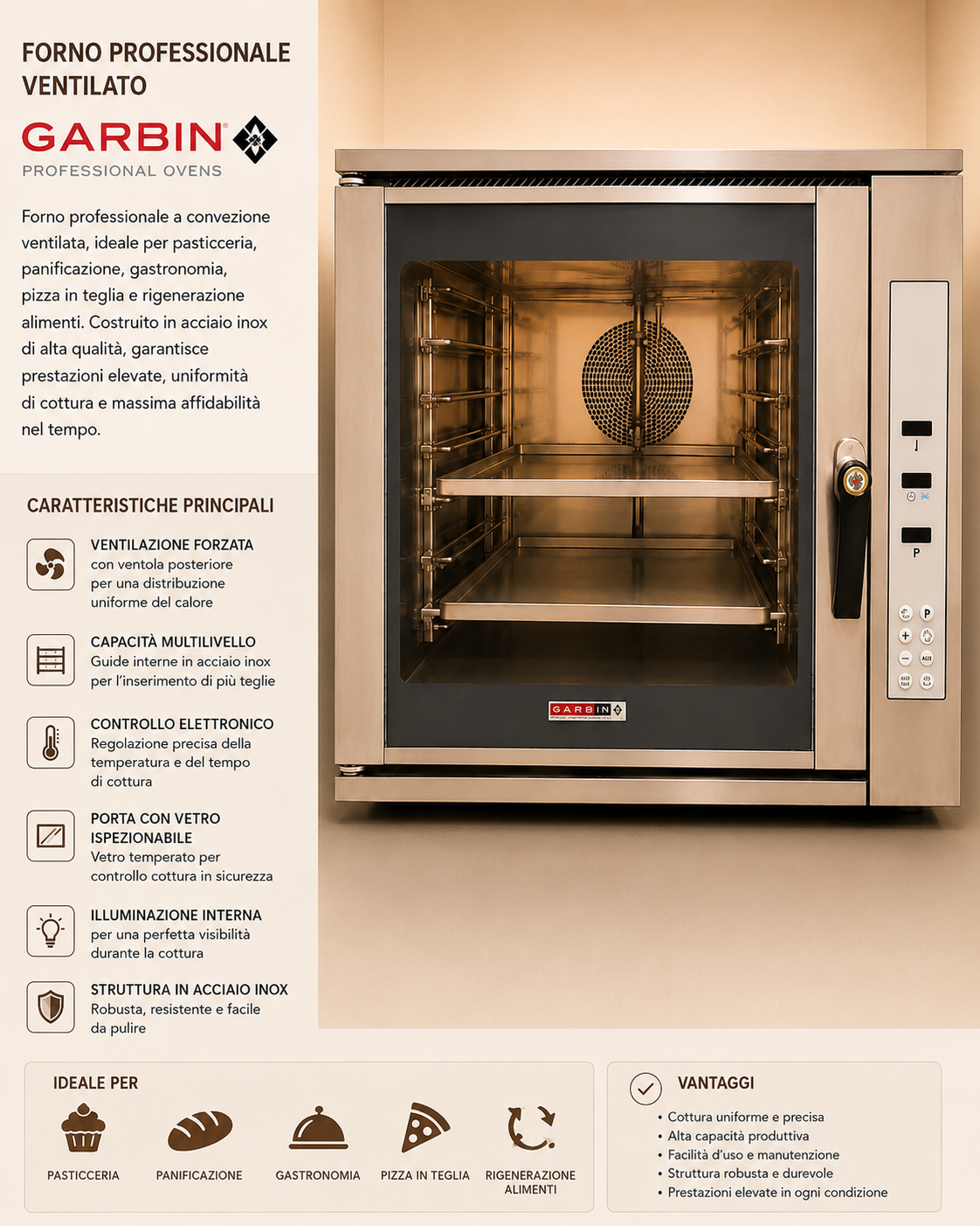 Forno Professionale
Garbin Ventilato