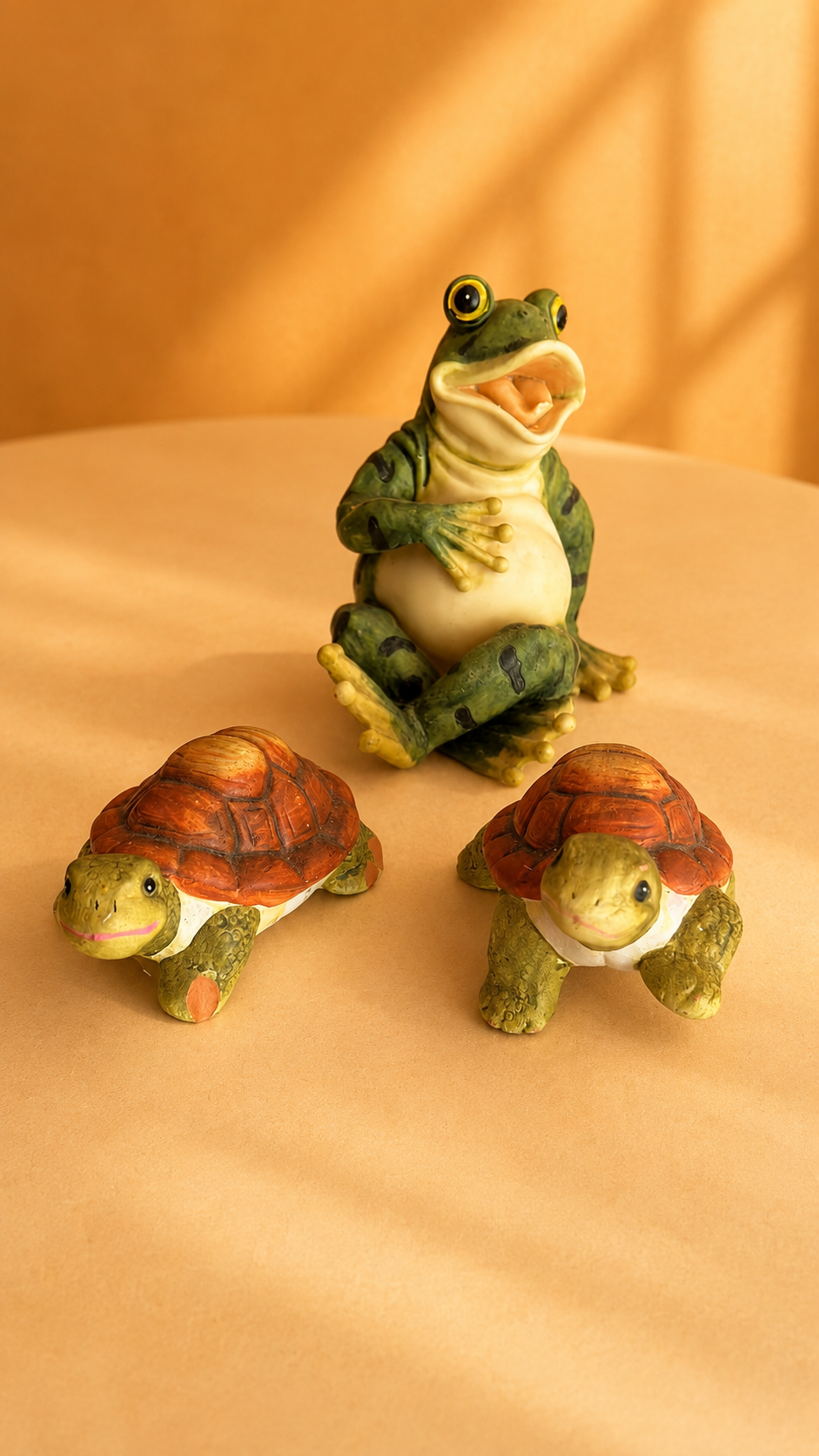Set Decorativo Rana e Tartarughe-3 pezzi