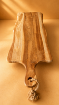 Tagliere Rettangolare in
Legno Naturale con
Manico