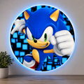Decorazione murale Sonic in cartone rigido
