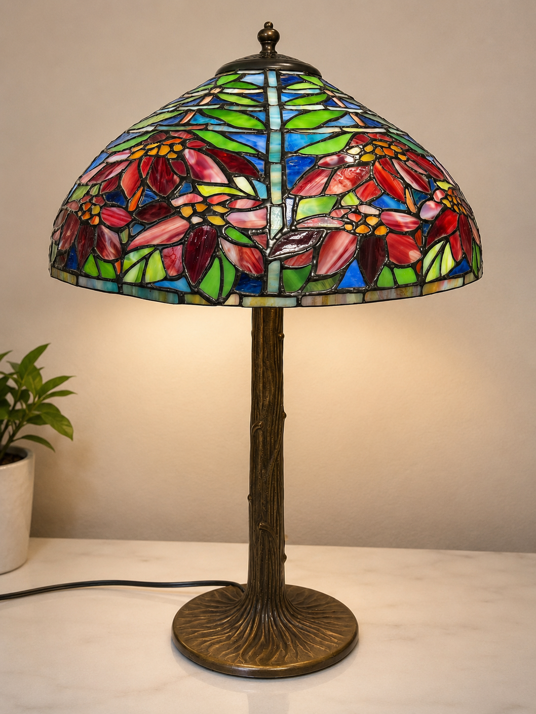 Lampada stile Tiffany
floreale vintage