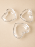 Set scatole cuore in vetro
- 3 pezzi