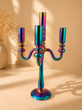 Candelabro iridescente design - pezzo unico