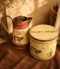Set Vintage Dairy Fresh